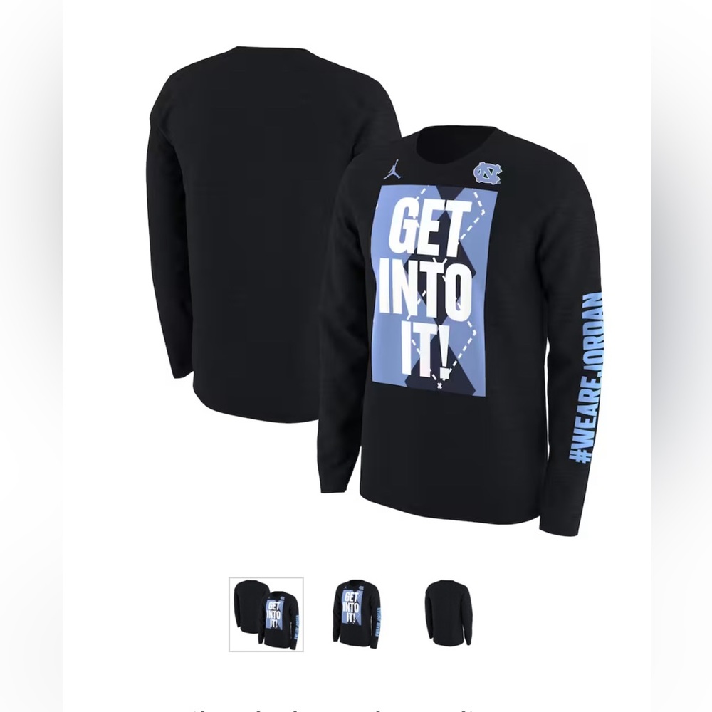 UNC Tar Heels Basketball Nike Long Sleeve Performance T-Shirt - Black